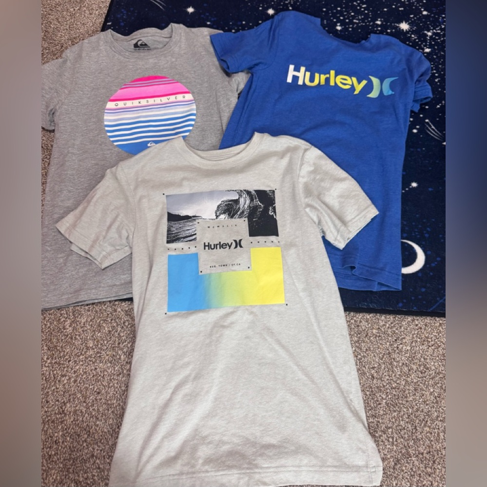 Hurley shorts. 3 total. Size 10/12 . Excellant condition